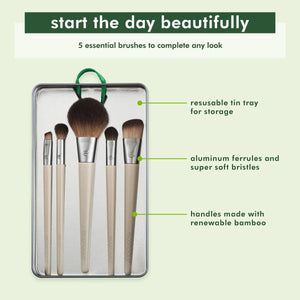 Ecotools Brochas Ecotools Start The Day Beautiful Makeup Brush Kit 1606