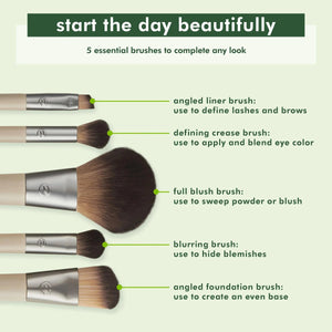 Ecotools Brochas Ecotools Start The Day Beautiful Makeup Brush Kit 1606