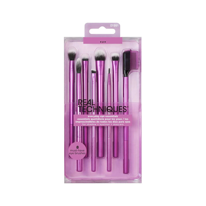 Real Techniques Brochas Real Techniques Everyday Eye Essentials Makeup Brush Set 1991